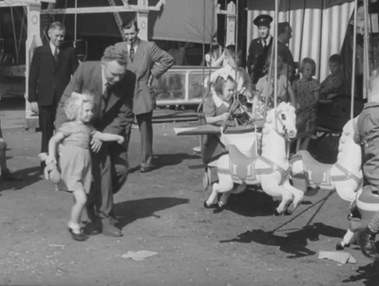 Kermis Heel 1948 draaimolen